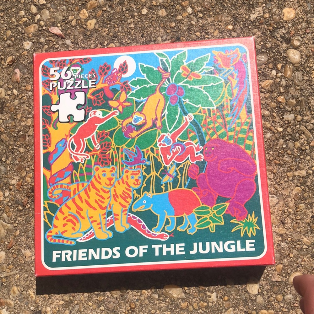 56 pieces puzzle:  Friends of the jungle